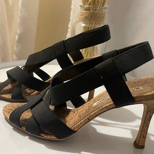 Manolo Blahnik Perpia Strappy Sandals 3.5" Heel Size 7.5